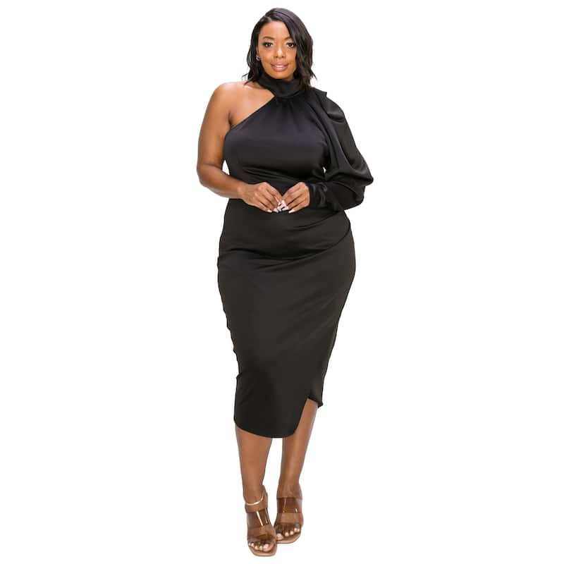 L I V D Women's Plus Size GiGi Dress - Black - 3X