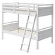 preview thumbnail 15 of 33, Costway Twin Over Twin Bunk Bed Convertible 2 Individual Beds Wooden White