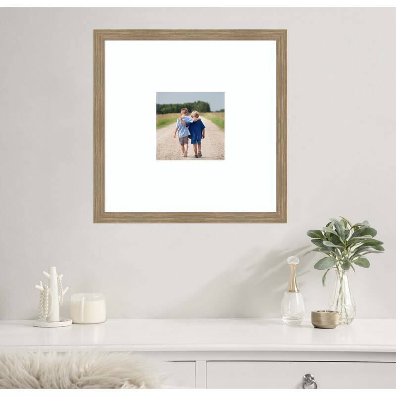 Woodgrain Stripe Blonde Framed Picture Frame, Photo Frame