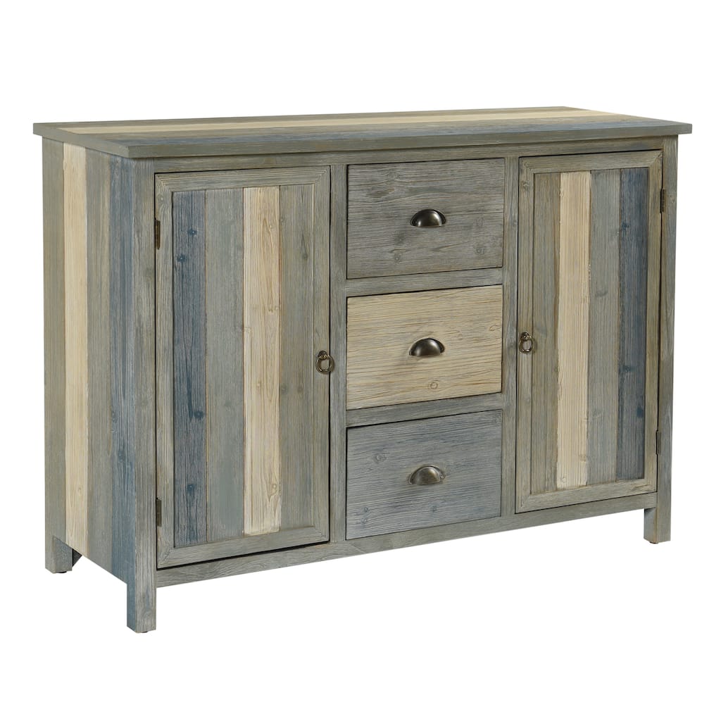 StyleCraft Sanibel Breakfront with Three Drawers and Two Doors