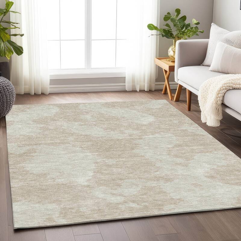Premium Washable Super Soft Contemporary Islands Mayfield Rug - Beige - 9' x 12'
