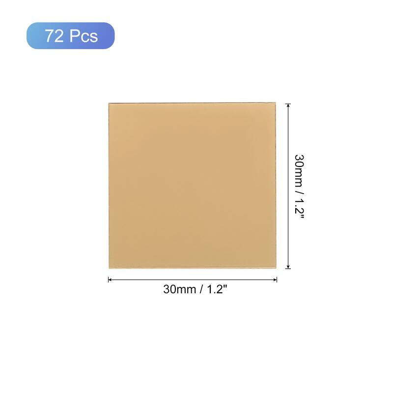 72Pcs Mosaic Mirror Tiles, Self-Adhesive Glass Stickers