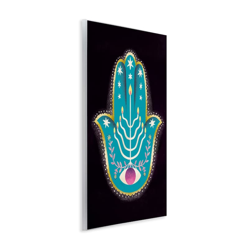 Stupell Spiritual Folk Style Hamsa Wall Plaque Art Design By Hannah Moren