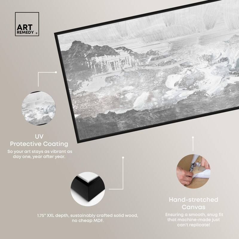 Inspired Neutral Morning Panoramic Canvas by Art Remedy