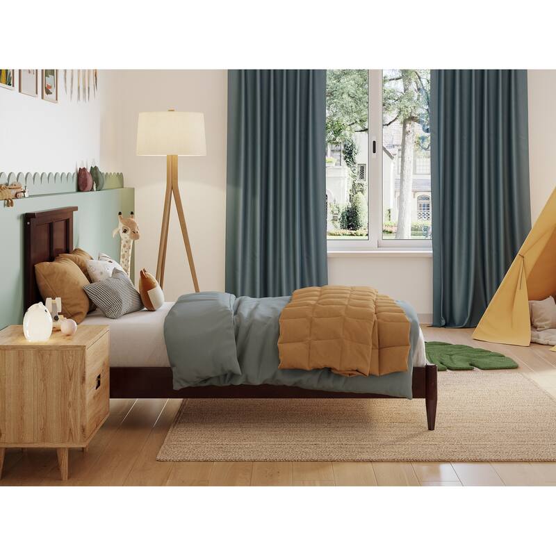Charlotte Solid Wood Low Profile Platform Bed