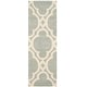 preview thumbnail 40 of 40, SAFAVIEH Handmade Chatham Chessie Modern Wool Rug 2'3" x 7' Runner - Grey/Ivory - Runner