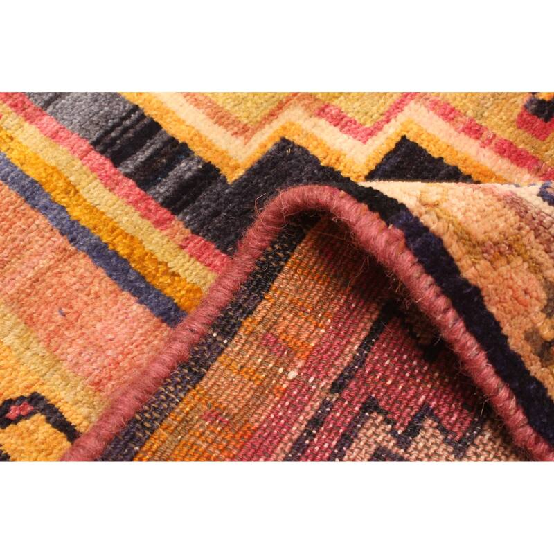 ECARPETGALLERY Hand-knotted Melis Vintage Copper Wool Rug - 4'0 x 5'8