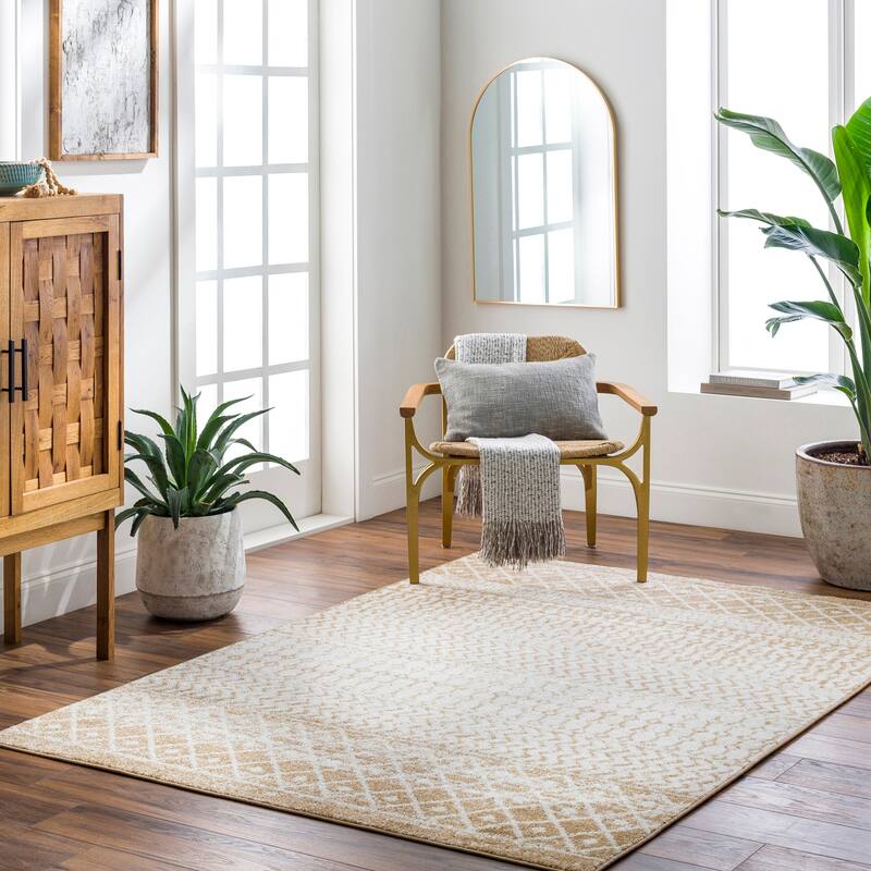 Artistic Weavers Edie Bohemian Geometric Area Rug - 3'11" x 5'7" - Beige
