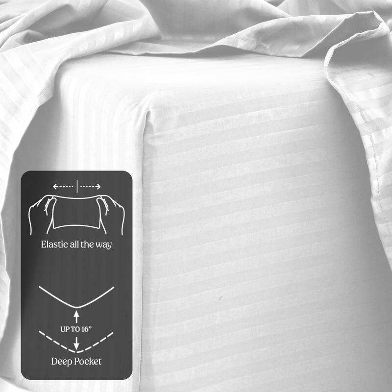 Bed Sheet Set Striped 4 Piece Ultra Soft Deep Pocket Microfiber Sheets On Sale Bed Bath