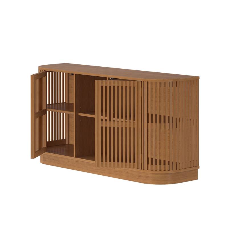 Plank and Beam Contour 2-Door Sideboard/TV Stand with Shelf