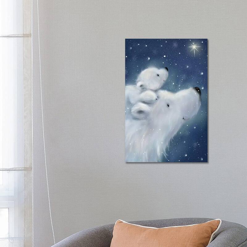 iCanvas "Polar Bear And Cub II" by MAKIKO Canvas Print - 26x18x1.5