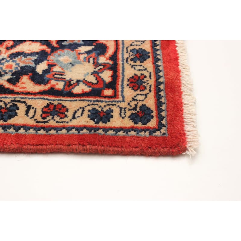 ECARPETGALLERY Hand-knotted Melis Red Wool Rug - 5'4 x 9'1