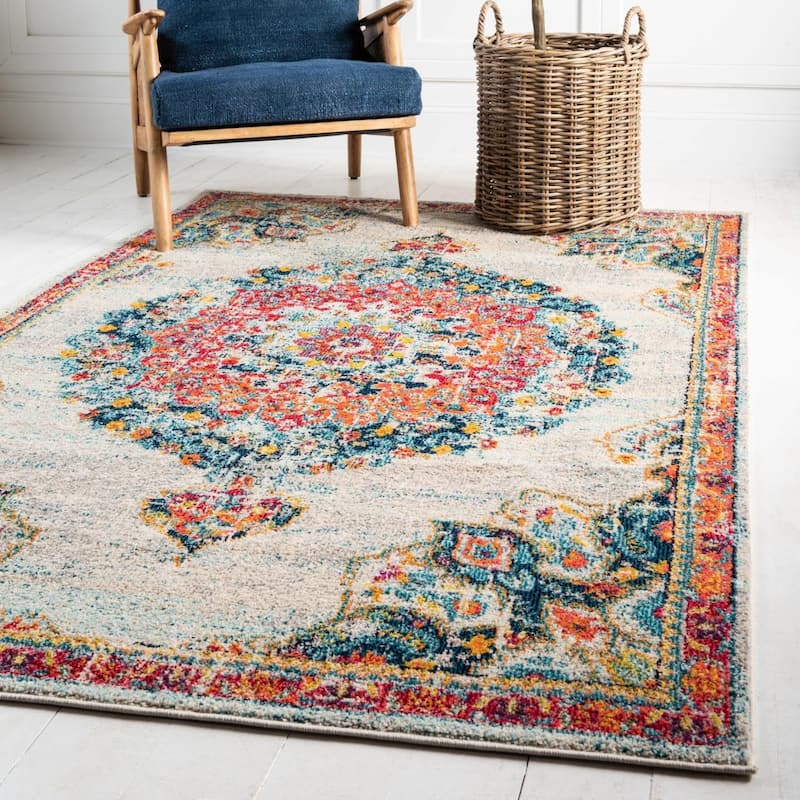 Traditional Koakburg Collection Area Rug - Ivory - 7'10"x11'