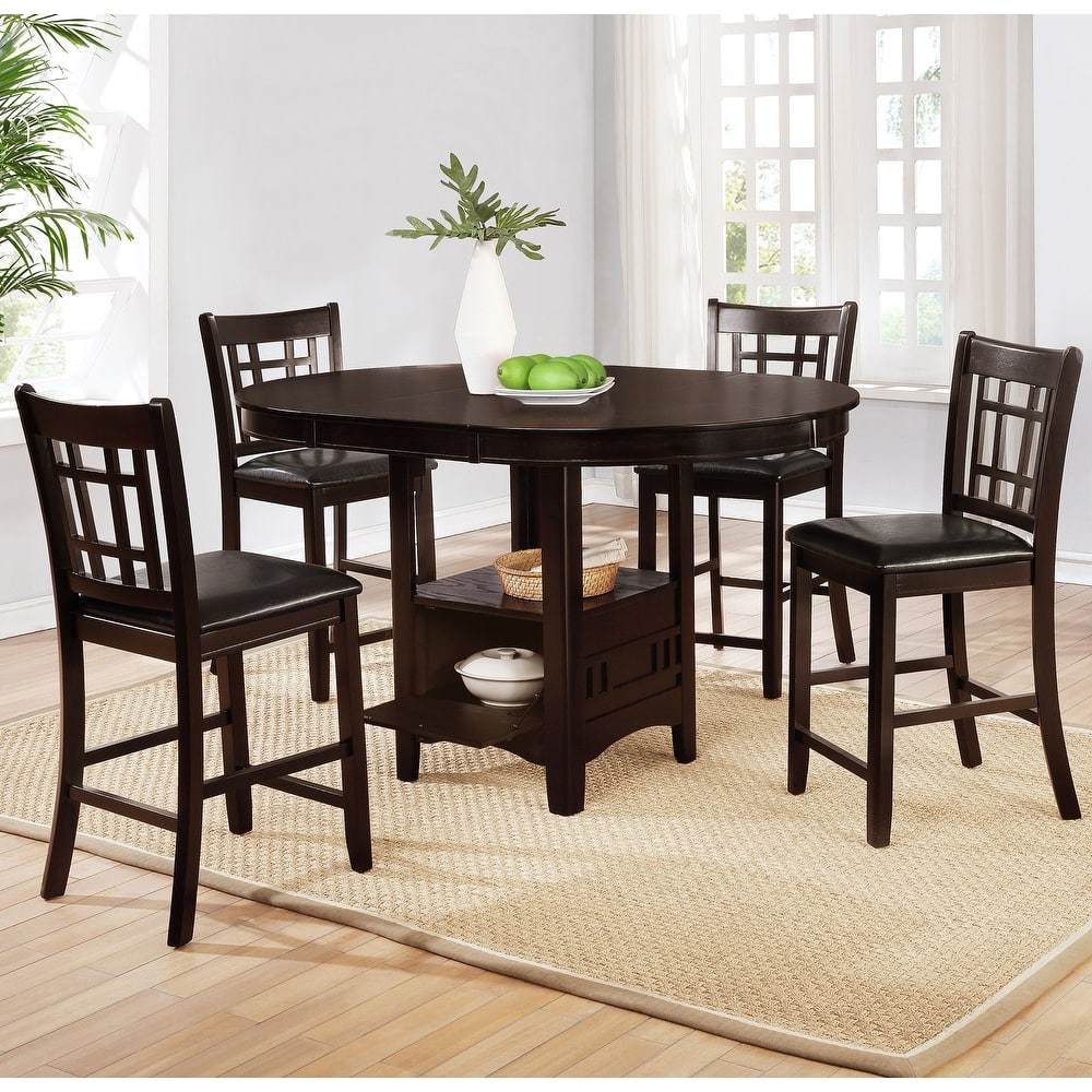 Lavon 5-piece Wood Frame Counter Height Dining Set