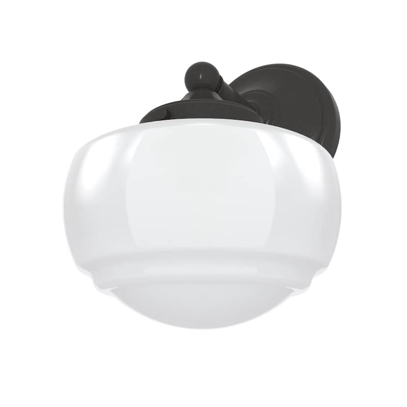 Hunter Saddle Creek 1-Light Wall Sconce - Modern Schoolhouse, Transitional - Damp Rated!