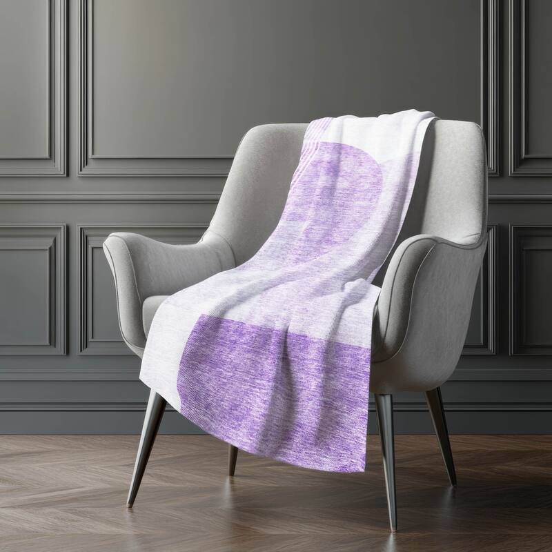 Premium Machine Washable Floral Sherpa Throw Blanket