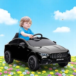 12V Licensed Electric Car Mercedes-AMG CLA 45 Ride-On Car for Kids with Remote Control, LED Lights, Music - Electric Vehicle