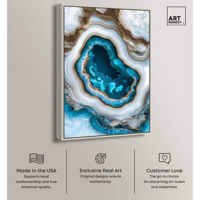 Gilded Geode Eye III Canvas by Art Remedy