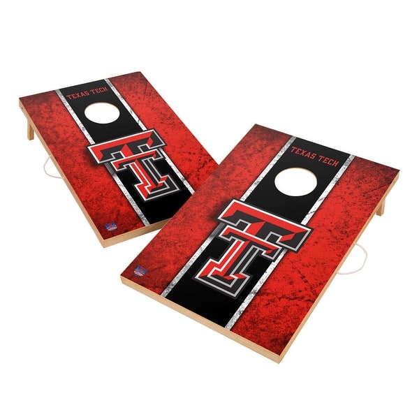 slide 2 of 6, Vintage Texas Tech Red Raiders 2x4 Tailgate Cornhole Boards Include Carrying Case