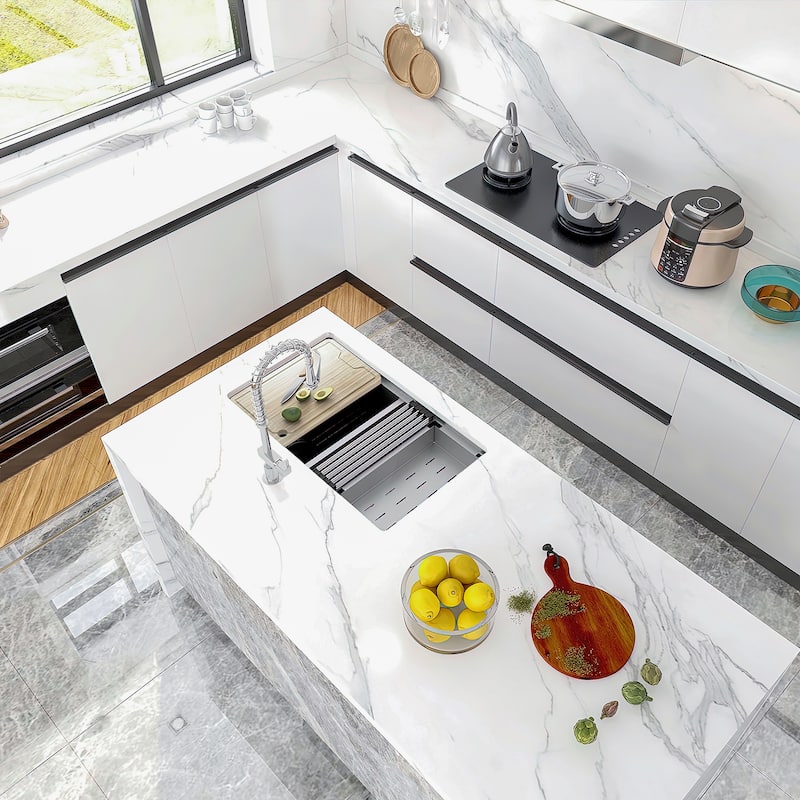Sinber Undermount Double Bowl 304 Stainless Steel Kitchen Sink