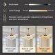 preview thumbnail 3 of 26, 48 in. Indoor Modern Ceiling Fan with Light Gold Retractable Crystal Chandelier Fan with Remote for Kitchen Living Room