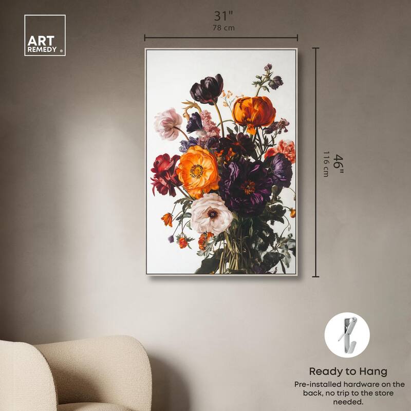 Regal Rose Riot I Canvas by Art Remedy