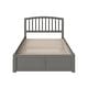 preview thumbnail 40 of 48, Richmond Full Solid Wood Platform Bed with Footboard & Full Trundle