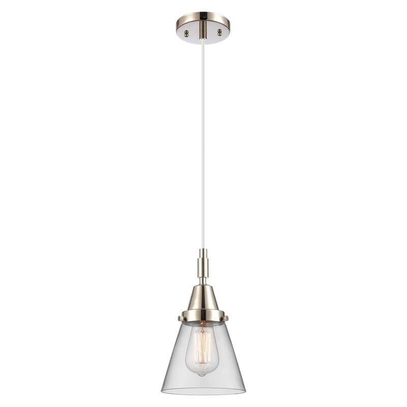 Innovations Lighting 447-1P-G62 Cone 6" Wide Mini Pendant with Clear