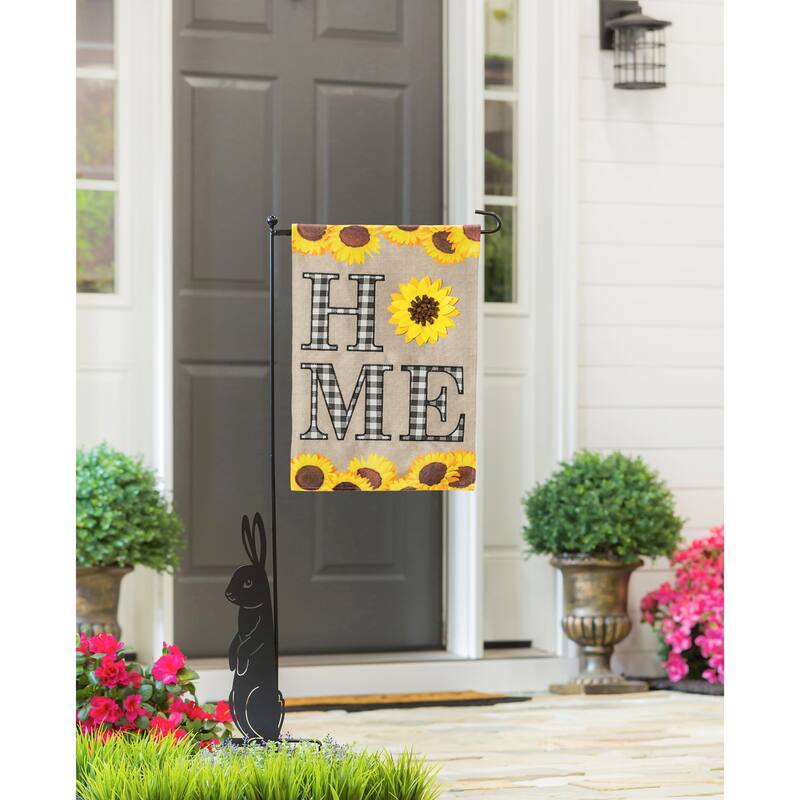 12.5 in. x 18 in. Sunflower Home Garden Burlap Flag
