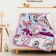 preview thumbnail 2 of 8, Hasbro My Little Pony Floral Flight Silk Touch Sherpa Throw Blanket