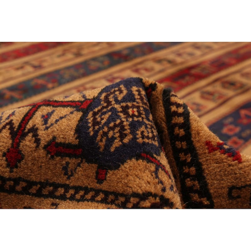 ECARPETGALLERY Hand-knotted Teimani Light Brown Wool Rug - 6'8 x 9'5