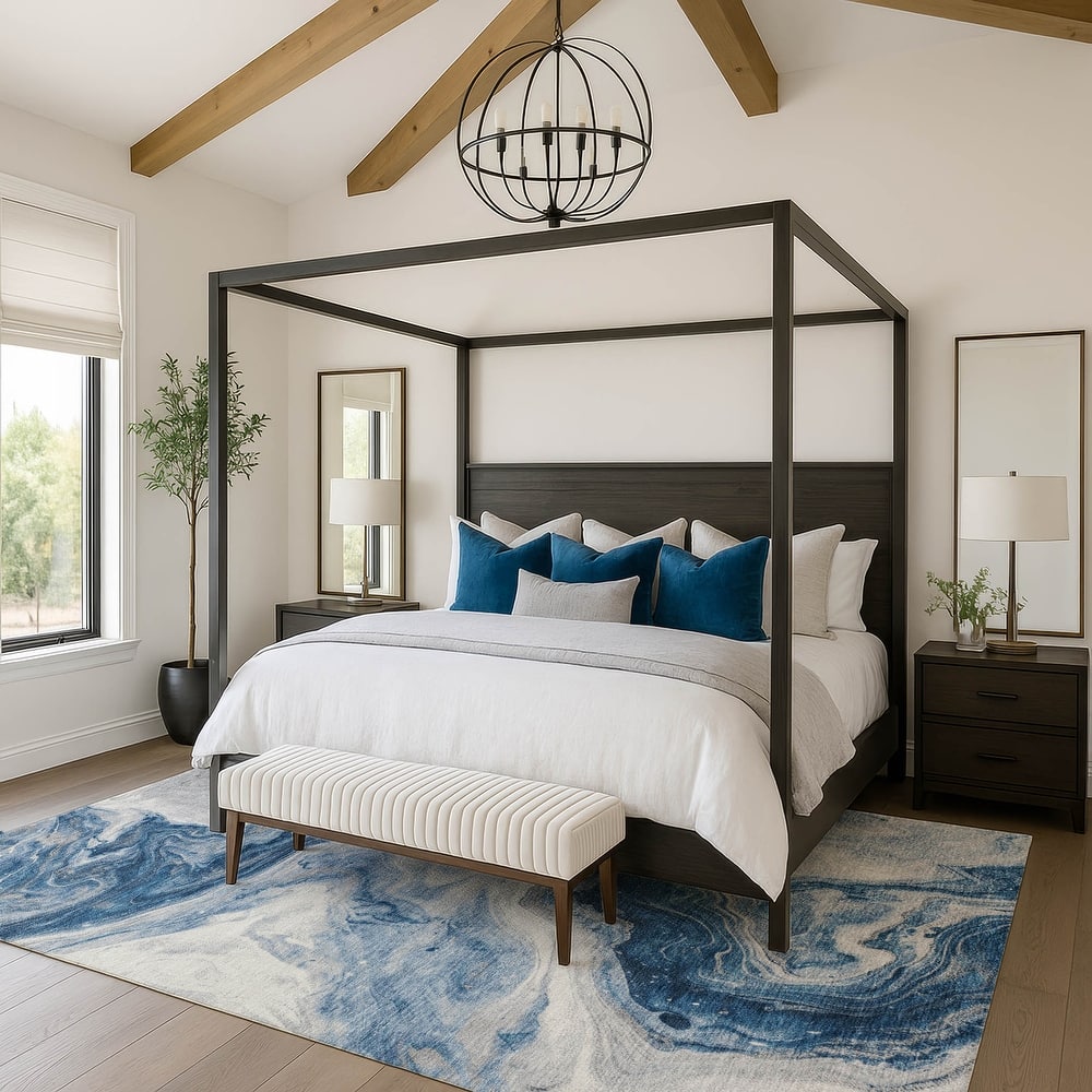 Premium Washable Super Soft Modern River Mayfield Rug