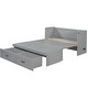 preview thumbnail 8 of 12, Full Murphy Bed with USB Ports, Large Drawers and Metal Handles