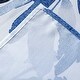 preview thumbnail 5 of 4, Dainty Home Blue Florals Printed Fabric 3D Designed Textured Fabric Shower Curtain 70" x 72"