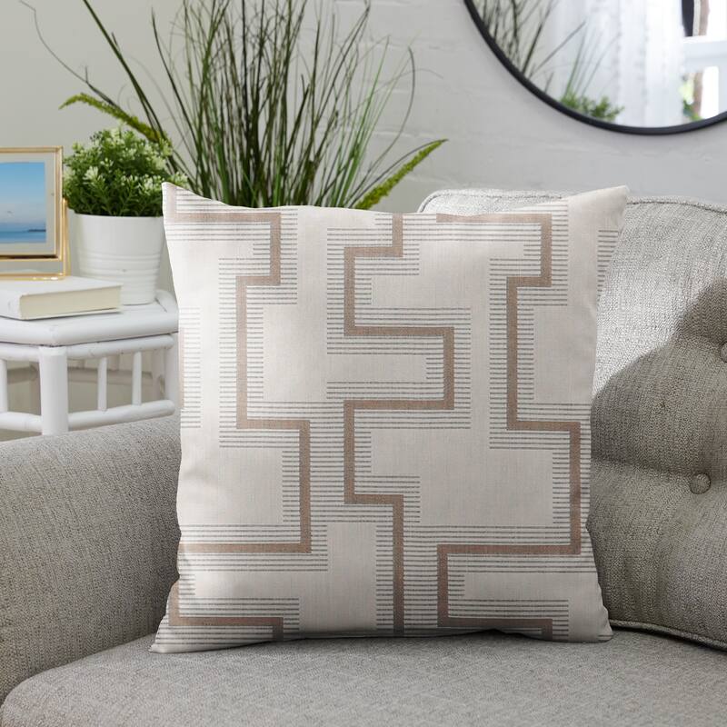 Sunbrella Resonate Dune Indoor/ Outdoor Pillow, 20 in x 20 in