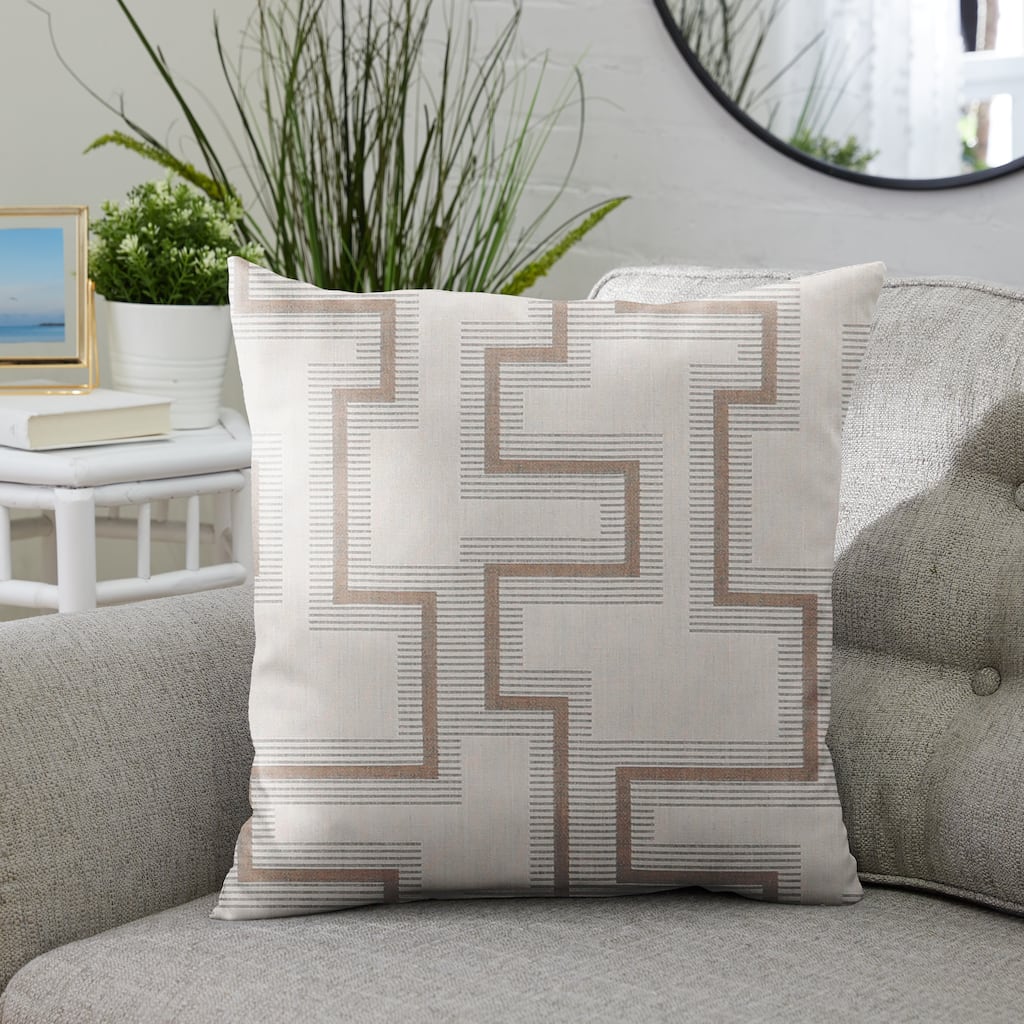 Sunbrella Resonate Dune Indoor/ Outdoor Pillow, 20 in x 20 in
