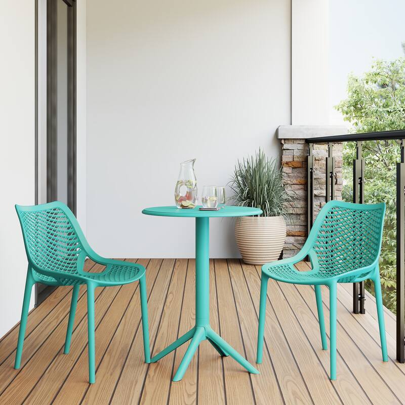 Frond and Form 2-Person Outdoor Round Dining Set