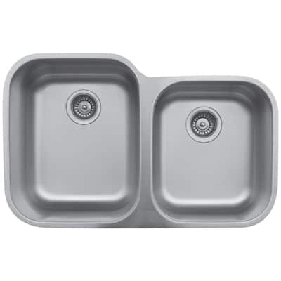 Karran USA U-6040R U Series 31-1/2" Undermount Double Basin Stainless