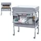 preview thumbnail 1 of 6, Foldable Portable Baby Changing Table,Diaper Changing Station with Storage Drawers Grey