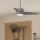 preview thumbnail 1 of 13, Hunter 54" Havoc WeatherMax Outdoor Ceiling Fan with LED Light Kit and Wall Control Matte Silver