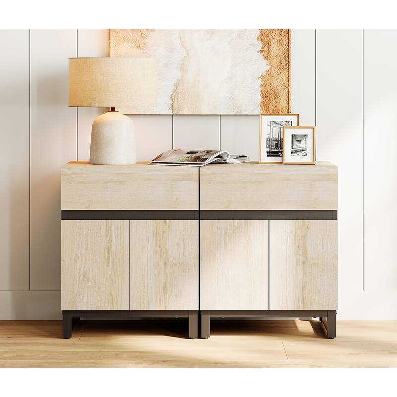 3-Piece Dresser And Nightstand Set,Dresser With 12 Drawers, 2 Nightstand for Bedroom, Bedroom Furniture Set