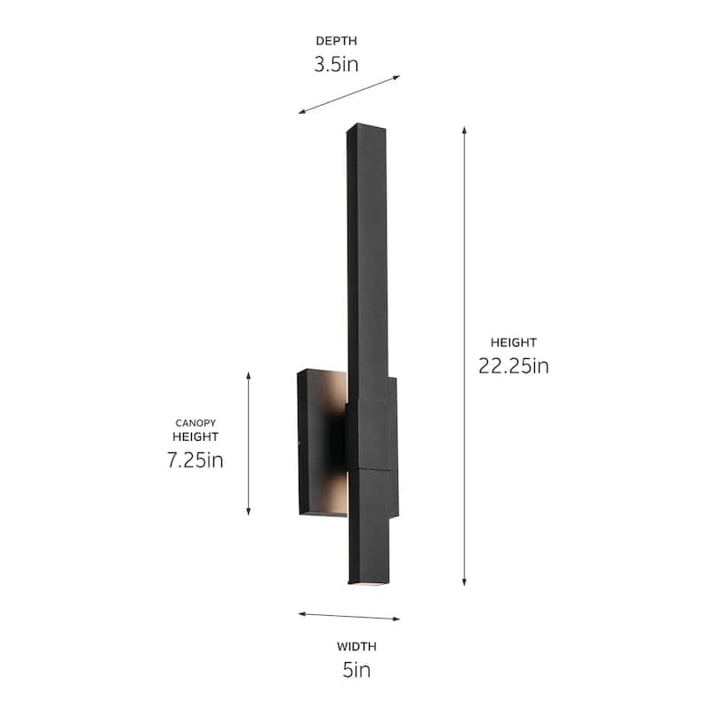 Kichler 59144 Nocar 22" Tall LED Wall Sconce