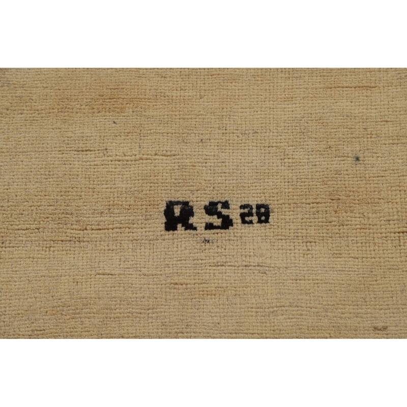 Modern Gabbeh Oriental Area Rug Handmade Bedroom Solid Wool Carpet - 5'5" x 7'9"