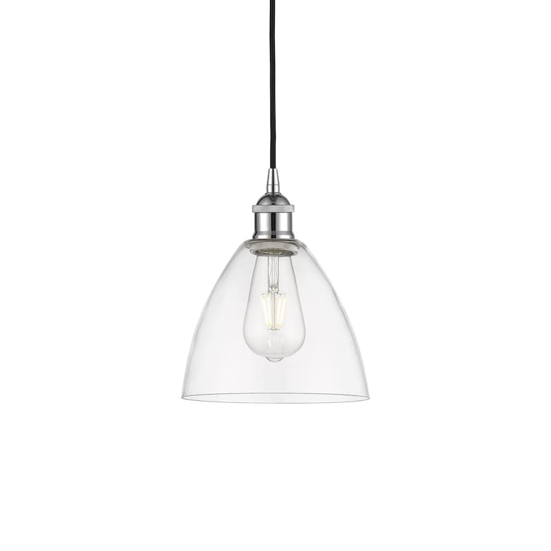 Innovations Lighting 616-1P-10-8 Edison Pendant Edison 8" Wide Mini - Polished Chrome / Clear