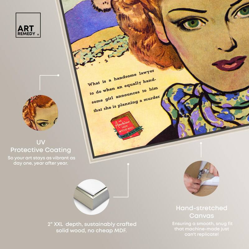 Dark Revenge Book 1939 Canvas by Art Remedy