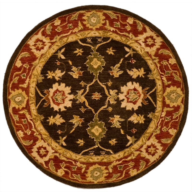 SAFAVIEH Handmade Anatolia Evanthia Traditional Oriental Hand-spun Wool Rug