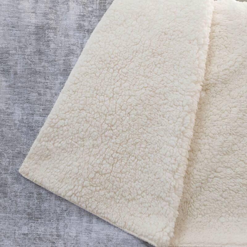Premium Machine Washable Modern Abstract Sherpa Throw Blanket