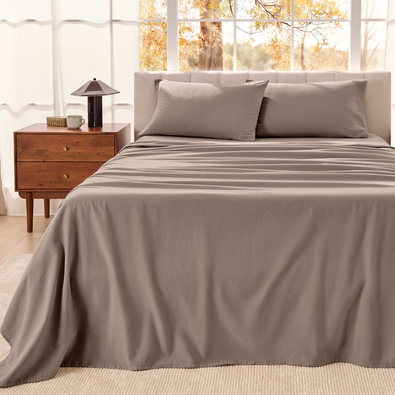 Bare Home Organic Cotton Flannel Sheet Set