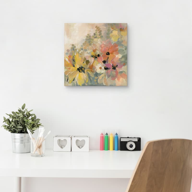June Flower Bed by Silvia Vassileva Canvas Art Print