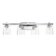 preview thumbnail 1 of 8, Maxim 21384 Cubos 4 Light 8" Tall Wall Sconce Polished Chrome